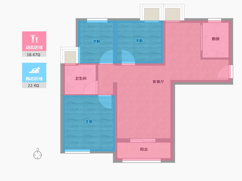 福建省-厦门市-莱昂-53.49-户型库-动静分区