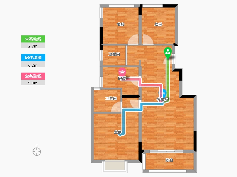 浙江省-杭州市-御清城-89.00-户型库-动静线