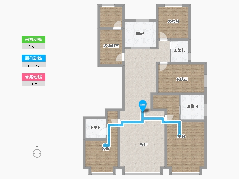 辽宁省-朝阳市-壹・亮马-143.90-户型库-动静线