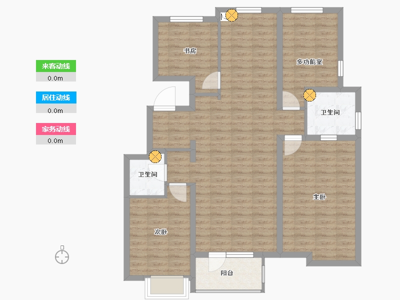 河北省-廊坊市-空港新都孔雀城-99.40-户型库-动静线