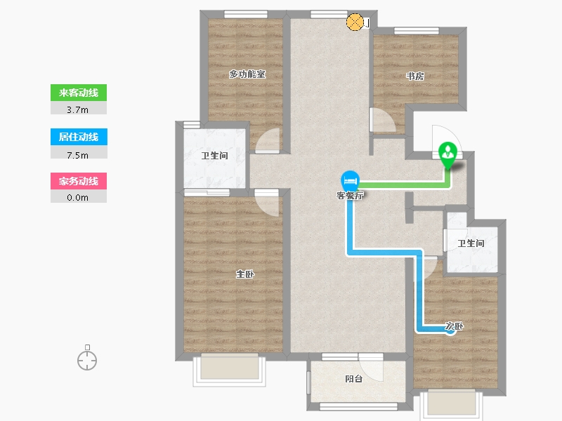 河北省-廊坊市-空港新都孔雀城-98.34-户型库-动静线