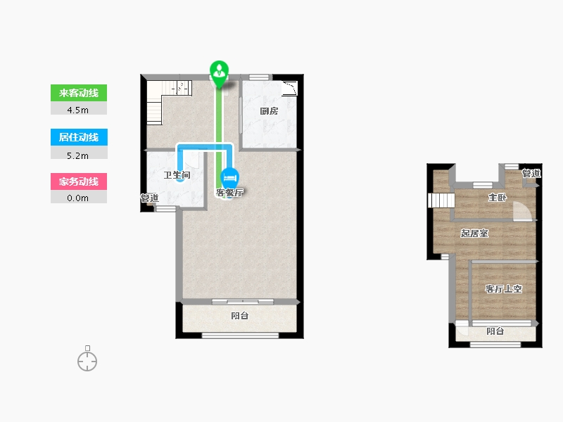 福建省-厦门市-IOI棕榈国际住区5号楼88m²-76.49-户型库-动静线