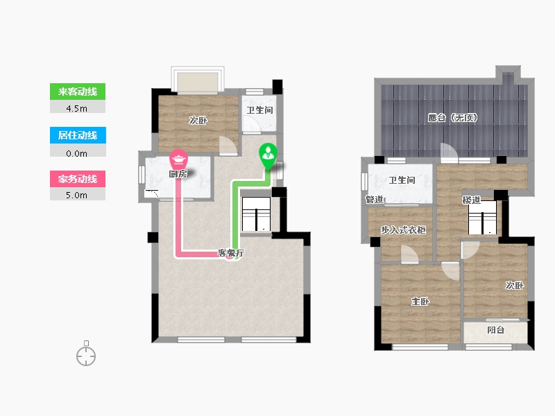 福建省-厦门市-IOI棕榈国际住区5号楼125m²-100.00-户型库-动静线