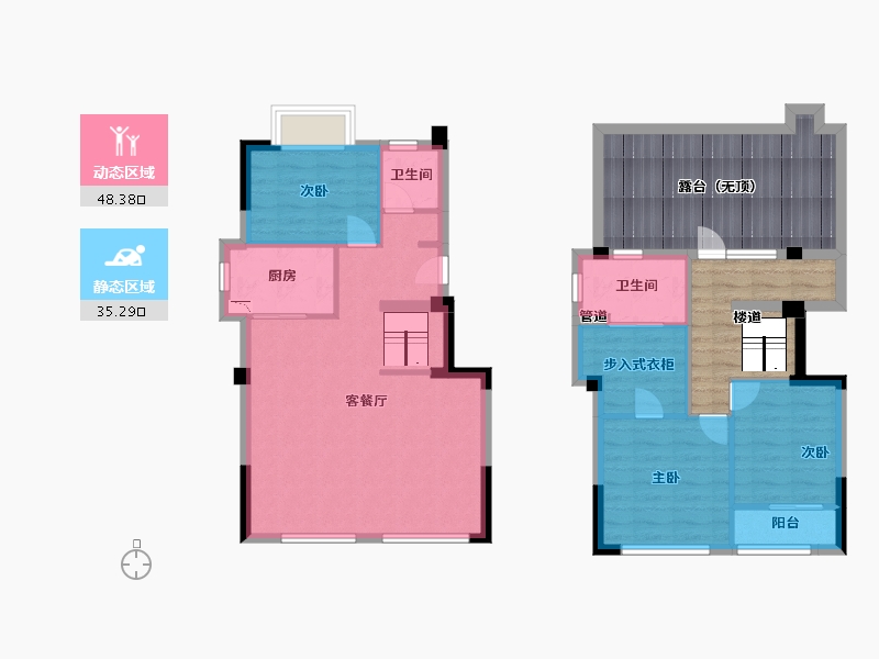 福建省-厦门市-IOI棕榈国际住区5号楼125m²-100.00-户型库-动静分区