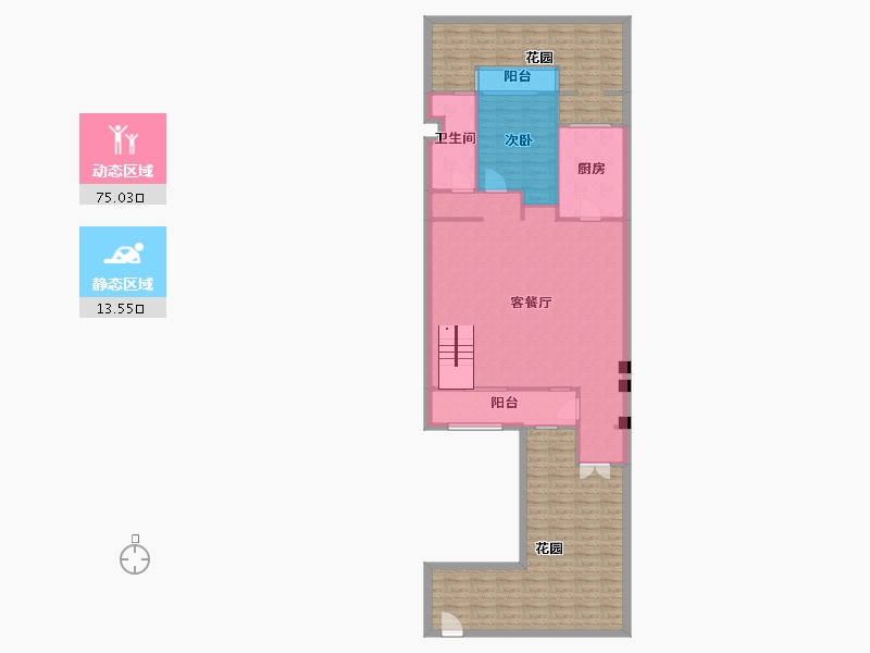 辽宁省-沈阳市-中粮花熙祥云164m²-130.01-户型库-动静分区