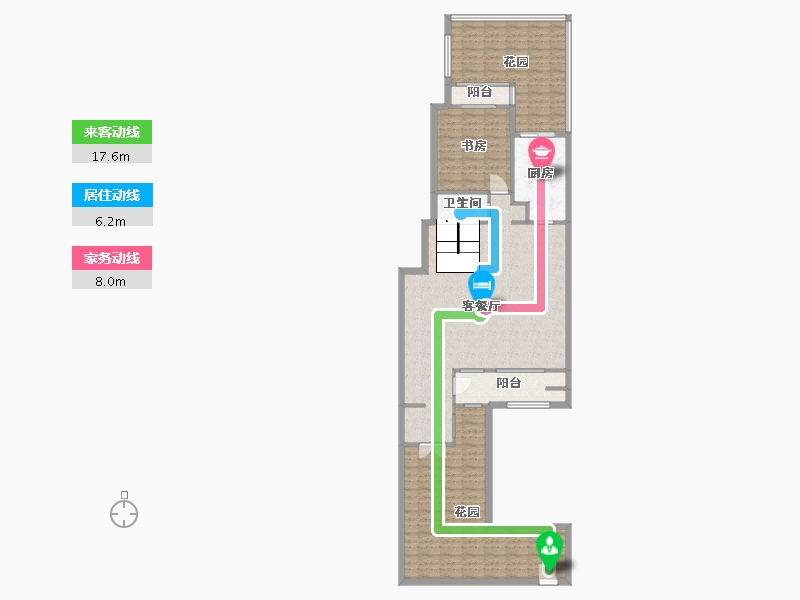 辽宁省-沈阳市-中粮花熙祥云159m²-128.87-户型库-动静线