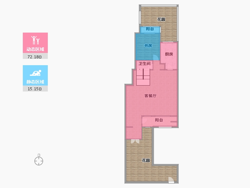 辽宁省-沈阳市-中粮花熙祥云159m²-128.87-户型库-动静分区