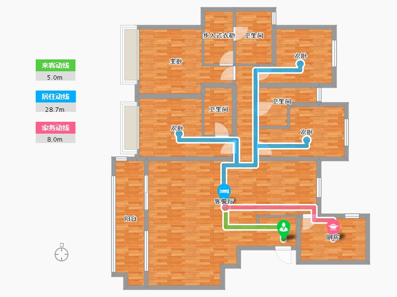 陕西省-西安市-自然界云宸-156.00-户型库-动静线