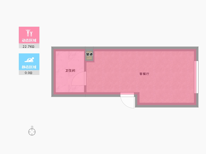 辽宁省-沈阳市-九洲御峯胜利南街189号（1）栋32m²-20.31-户型库-动静分区