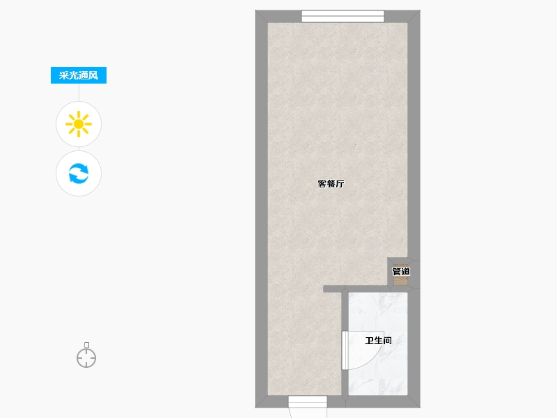 辽宁省-沈阳市-九洲御峯胜利南街189号（1）栋35m²-21.49-户型库-采光通风