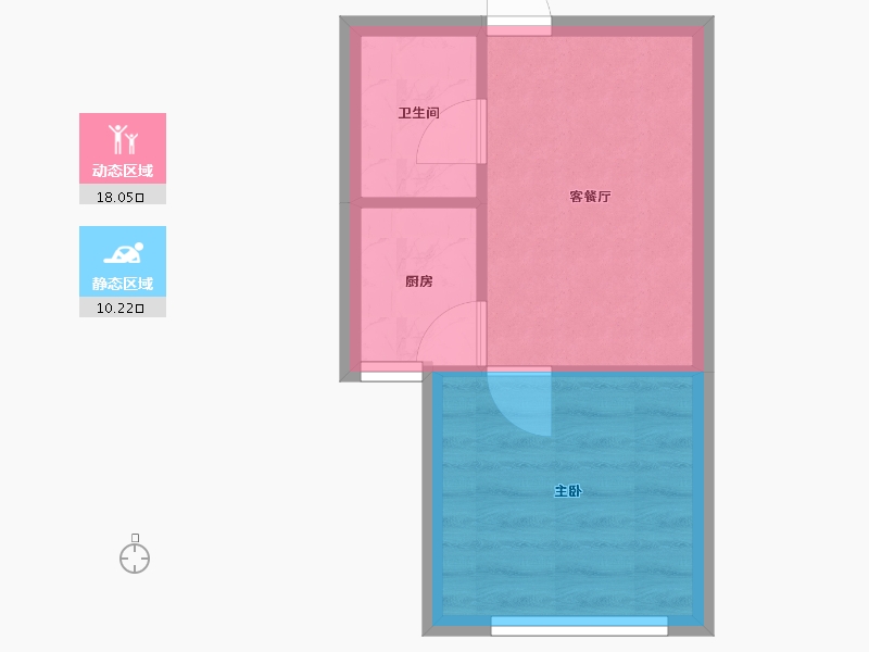 辽宁省-沈阳市-九洲御峯胜利南街189号（1）栋41m²-25.03-户型库-动静分区