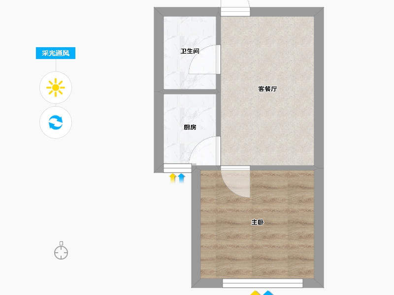 辽宁省-沈阳市-九洲御峯胜利南街189号（1）栋41m²-25.03-户型库-采光通风