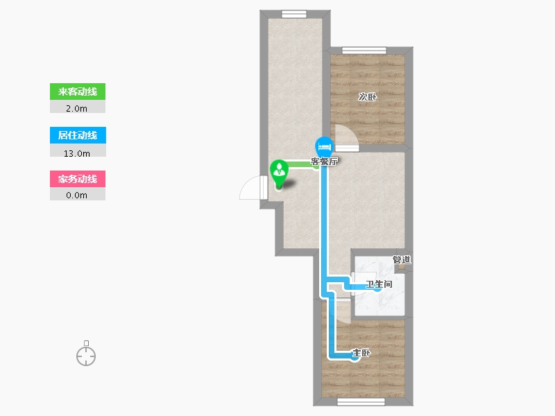 辽宁省-沈阳市-和平上河城胜利南街(17,14,10）号楼63m²-41.74-户型库-动静线