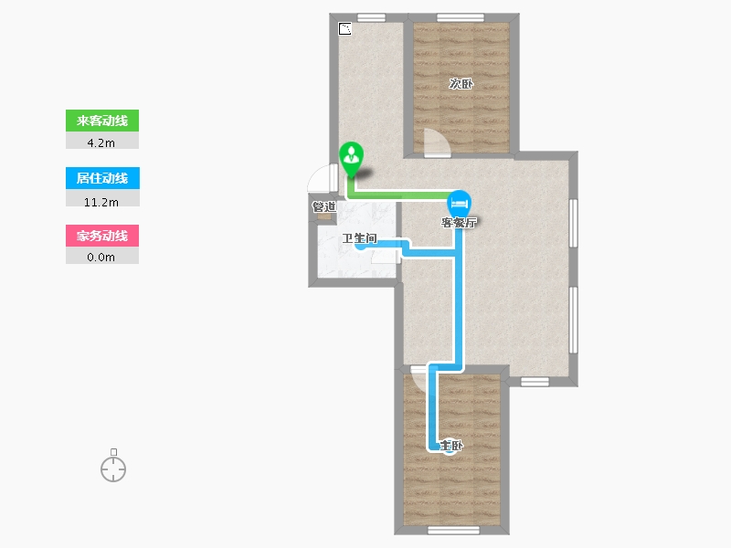 辽宁省-沈阳市-和平上河城胜利南街805-6号（22号楼）81m²-64.80-户型库-动静线