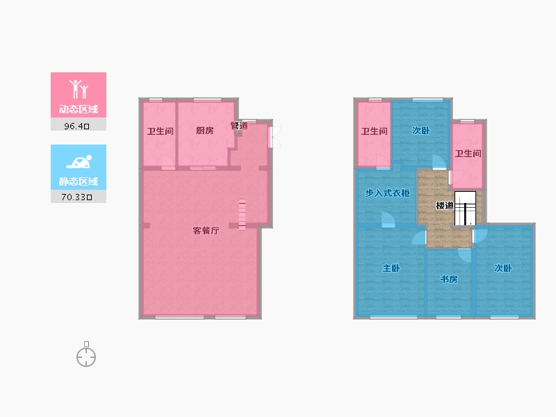 辽宁省-沈阳市-九洲御玺胜利南街888-160号（B10号楼）161m²-163.30-户型库-动静分区