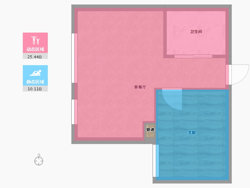 辽宁省-沈阳市-沈阳恒大世界城南京北街(11,8,4,5)号楼51m²-32.17-户型库-动静分区