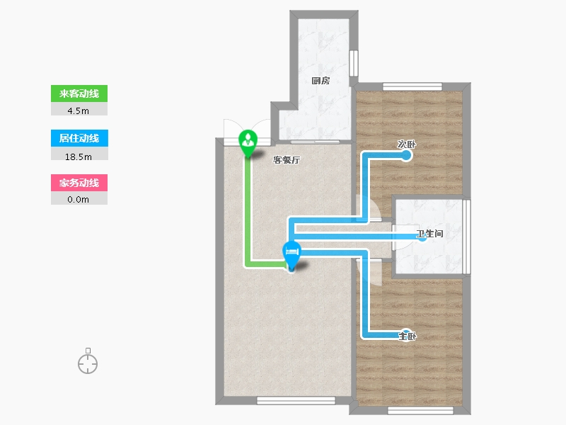 辽宁省-沈阳市-沈阳恒大世界城南京北街（12，9）号楼104m²-68.18-户型库-动静线