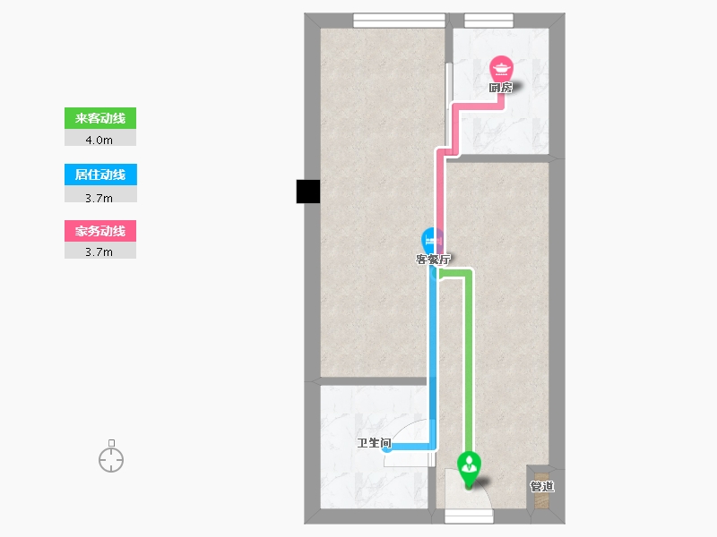 辽宁省-沈阳市-外滩叁号长白四街229-4号(5号楼)39m²-29.02-户型库-动静线