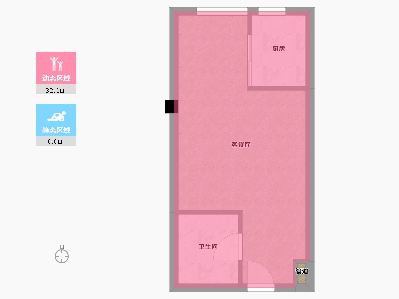 辽宁省-沈阳市-外滩叁号长白四街229-4号(5号楼)39m²-29.02-户型库-动静分区