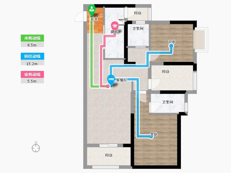 广东省-广州市-广州融创文旅城-77.85-户型库-动静线