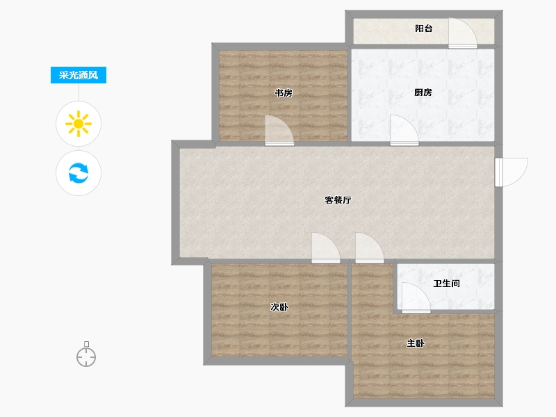 辽宁省-沈阳市-大学经典127m²-101.60-户型库-采光通风