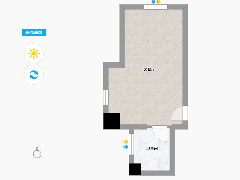 辽宁省-沈阳市-岐山书苑岐山中路19-1号（1号楼）27m²-21.86-户型库-采光通风