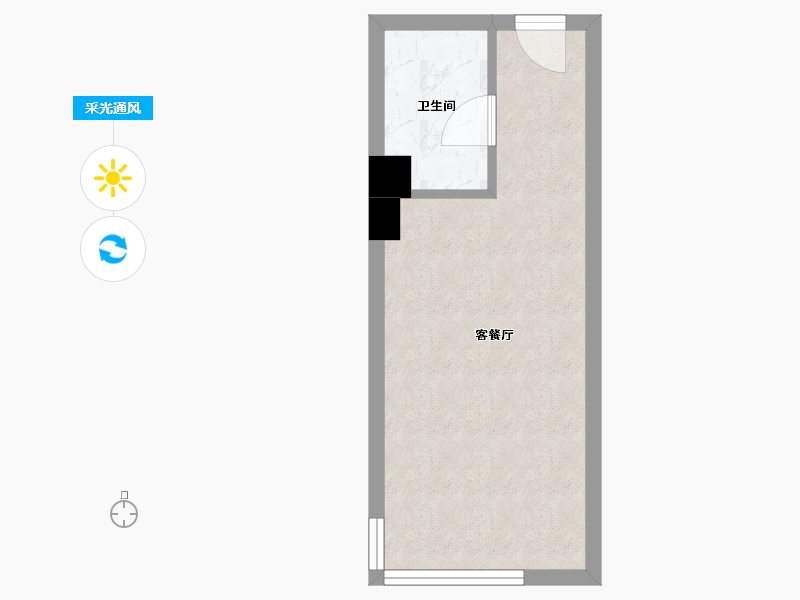 辽宁省-沈阳市-岐山书苑岐山中路19-2（2号楼）35m²-27.99-户型库-采光通风