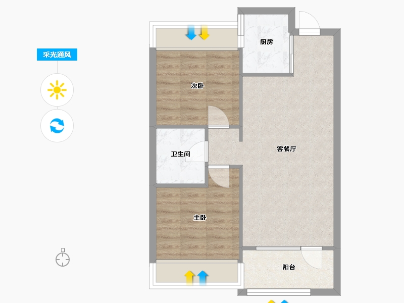 辽宁省-沈阳市-荣盛城（三期）梅江街（11,13,18,16,8)栋82m²-57.28-户型库-采光通风