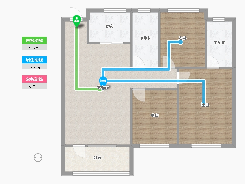 辽宁省-沈阳市-荣盛锦绣御府梅江街（17,23,24）号楼119m²-93.12-户型库-动静线