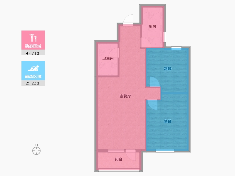 辽宁省-沈阳市-伯爵源筑新优街（15,16)号楼93m²-65.85-户型库-动静分区