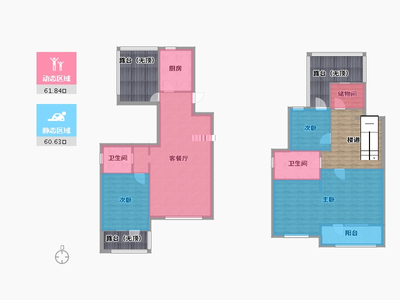 辽宁省-沈阳市-城建逸品假日双园路（32,36,40,45）号楼150m²-150.84-户型库-动静分区