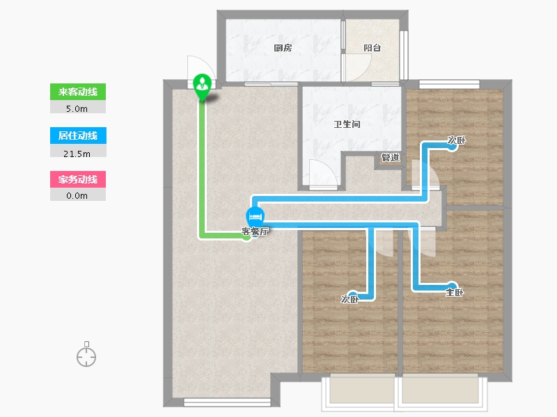 辽宁省-沈阳市-恒大滨江左岸浑南中路50甲-18号116m²-82.03-户型库-动静线