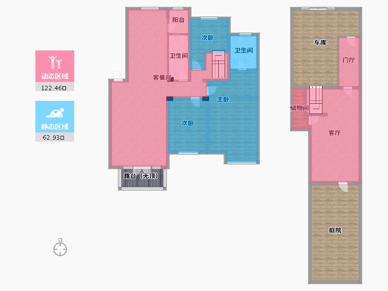 辽宁省-沈阳市-富邦壹品天城莫子山路（C3,C1,C2)号楼202m²-232.89-户型库-动静分区