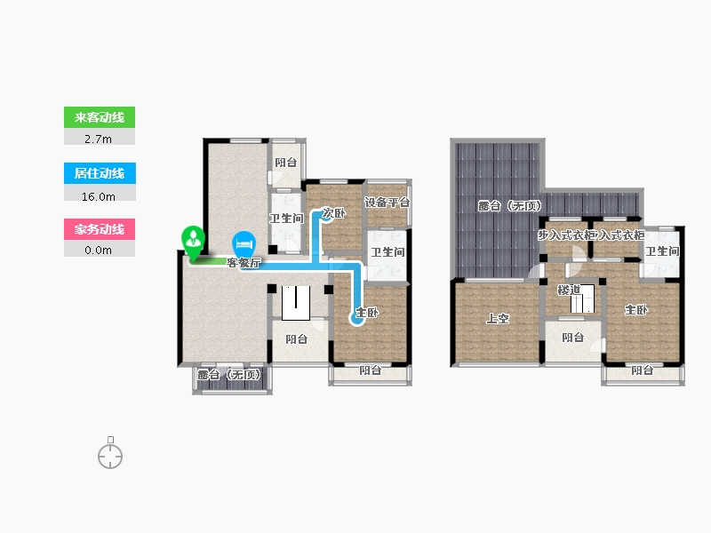 辽宁省-沈阳市-富邦壹品天城莫子山路（C3,C2,C4)号楼189m²-234.66-户型库-动静线