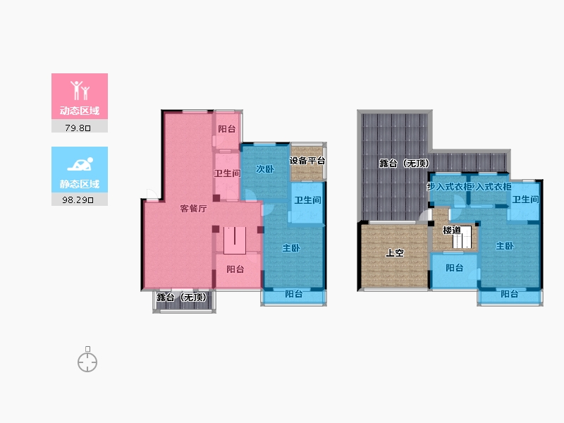 辽宁省-沈阳市-富邦壹品天城莫子山路（C3,C2,C4)号楼189m²-234.66-户型库-动静分区