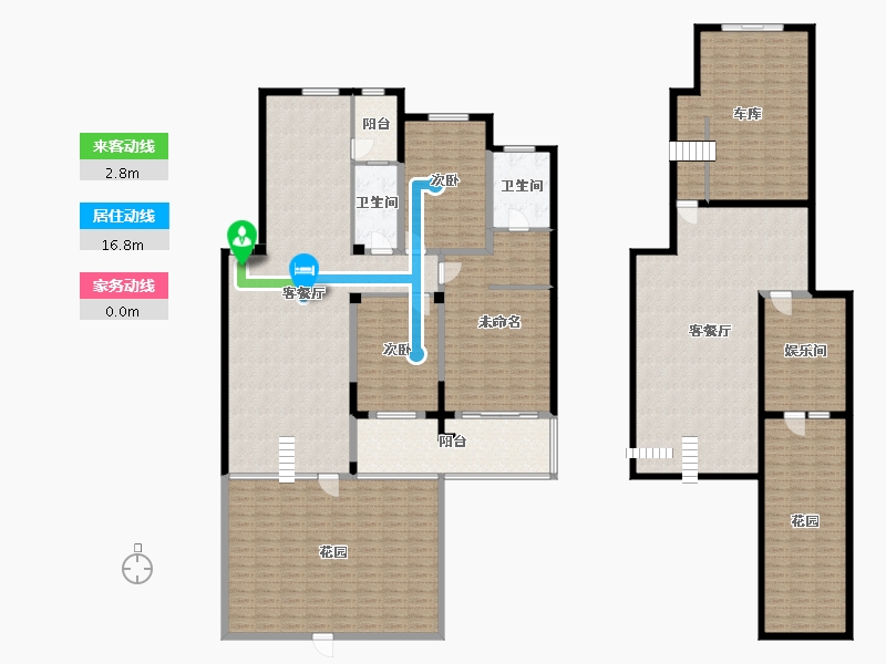 辽宁省-沈阳市-富邦壹品天城莫子山路700-20号（C5）233m²-308.12-户型库-动静线