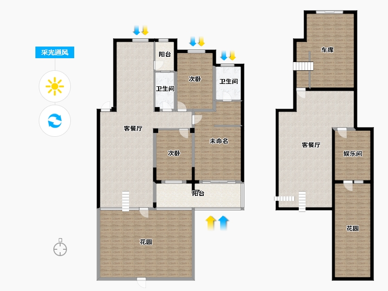 辽宁省-沈阳市-富邦壹品天城莫子山路700-20号（C5）233m²-308.12-户型库-采光通风