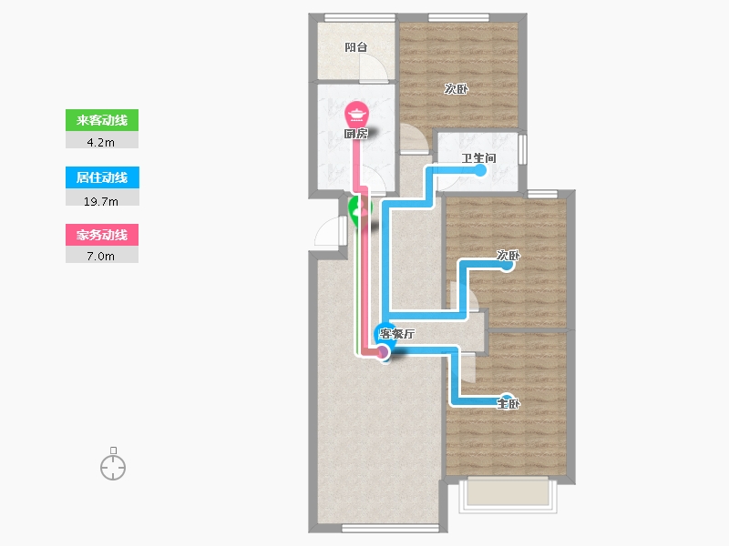 辽宁省-沈阳市-恒大中央广场白塔河二路31-59号（59号楼）112m²-89.60-户型库-动静线