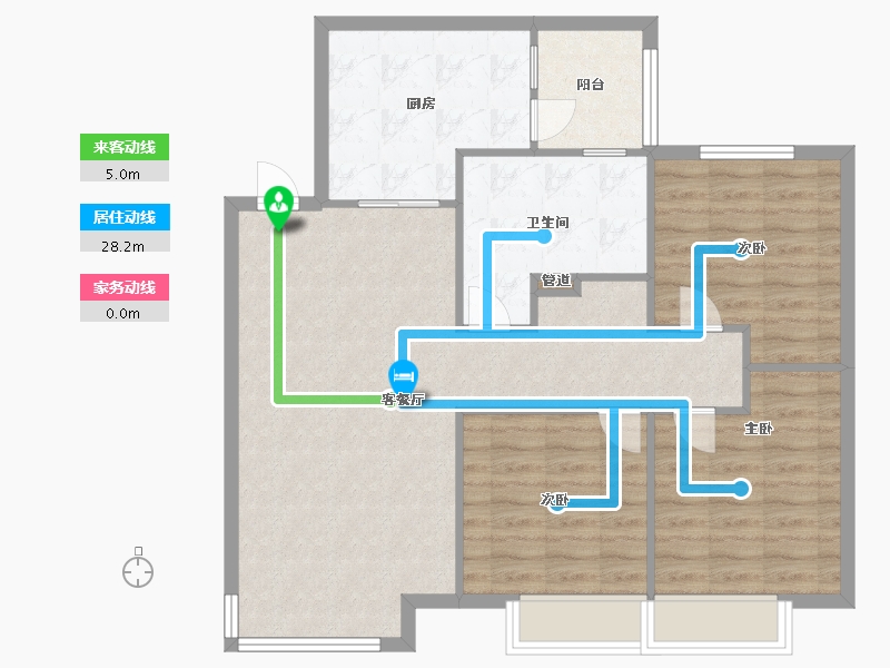 辽宁省-沈阳市-恒大中央广场白塔河二路（53,58,50）号楼116m²-92.80-户型库-动静线