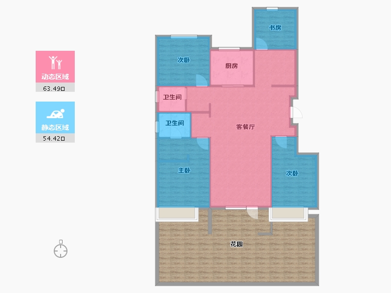 辽宁省-沈阳市-集美万象创新路（14,9,10,16,12）号楼140m²-159.89-户型库-动静分区