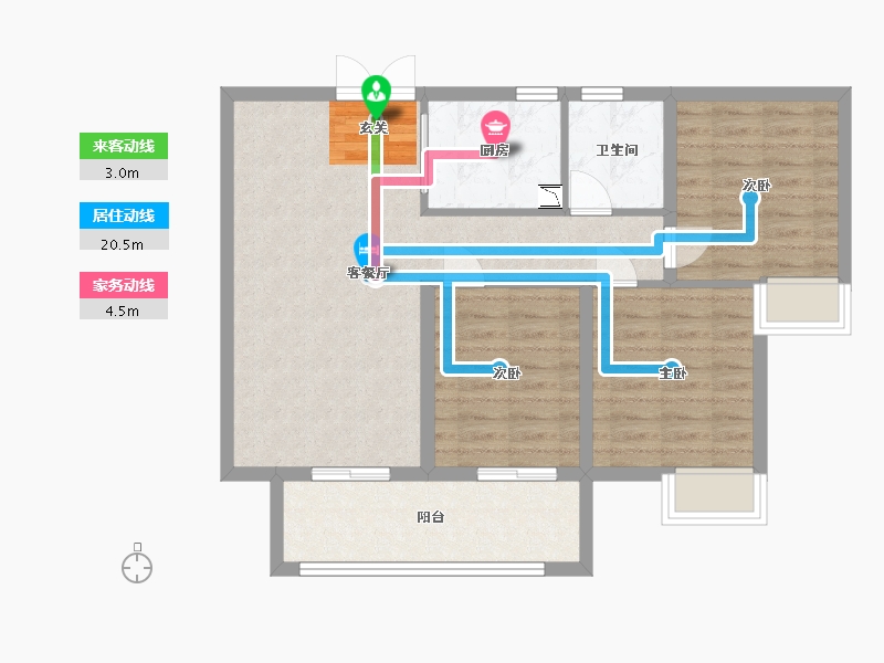 江西省-赣州市-联泰天璟-80.06-户型库-动静线