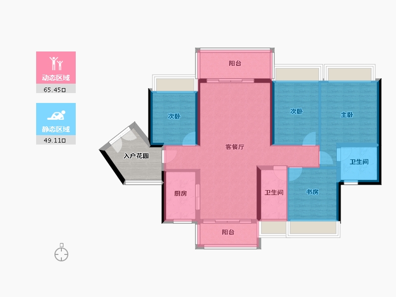 广东省-阳江市-国鼎中央公园-110.16-户型库-动静分区