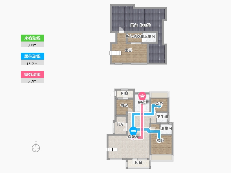 辽宁省-沈阳市-郡原小石城红椿东路（3-6,3-9）号楼164m²-131.21-户型库-动静线