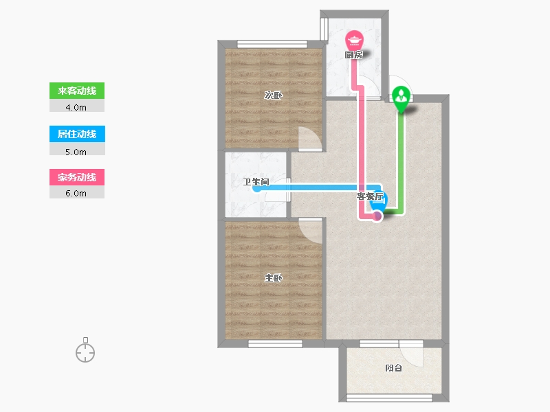 辽宁省-沈阳市-浦江苑御品90m²-70.89-户型库-动静线