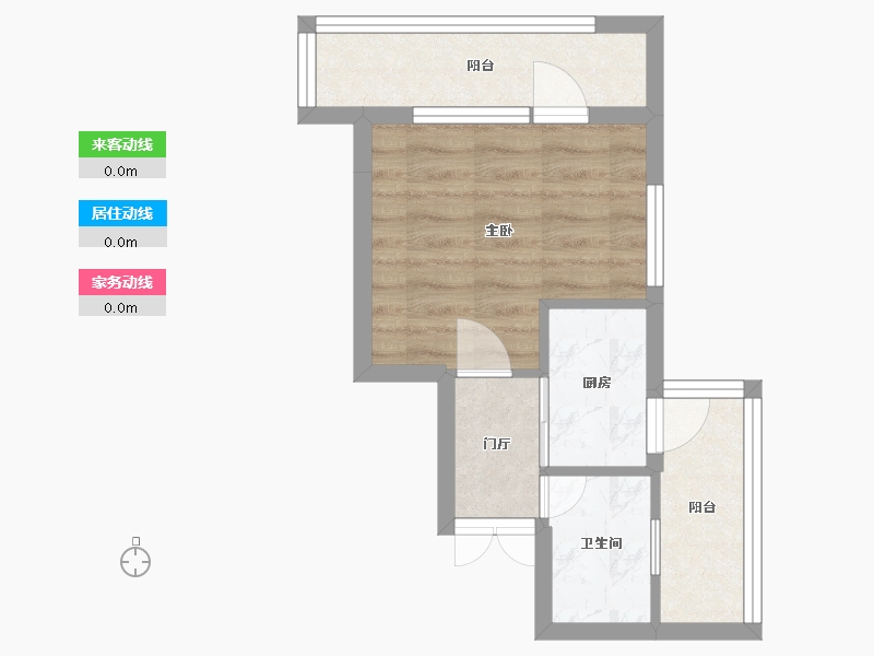 辽宁省-沈阳市-浦江苑御品A户型39m²-31.01-户型库-动静线