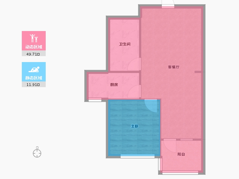 辽宁省-沈阳市-盛世园田居桃仙大街（28,22,23,24)号楼70m²-55.99-户型库-动静分区