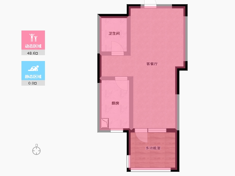 辽宁省-沈阳市-盛世园田居桃仙大街（28,24,25)号楼53m²-42.40-户型库-动静分区