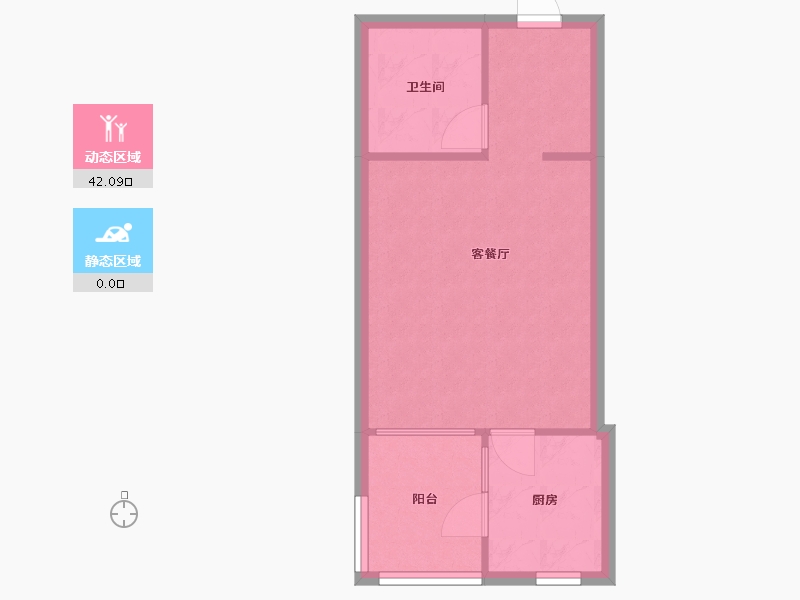 辽宁省-沈阳市-盛世园田居桃仙大街（1，2)号楼50m²-37.82-户型库-动静分区