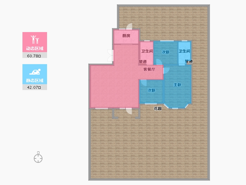 辽宁省-沈阳市-万锦红树湾锦上莫子山路(16,17,27）号楼122m²-286.96-户型库-动静分区