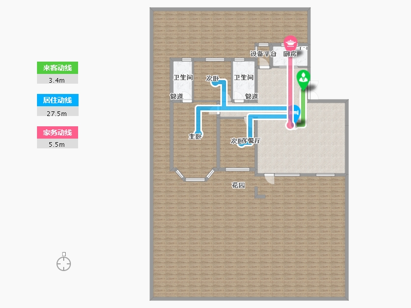 辽宁省-沈阳市-万锦红树湾锦上莫子山路(20,23,25）号楼123m²-311.56-户型库-动静线